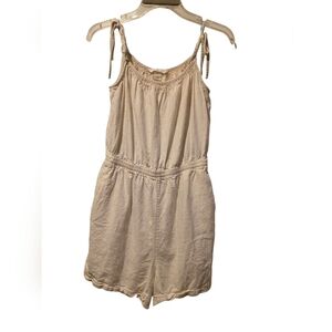H&M - Tan - One-Piece Romper - Medium - Pockets - Short & Sleeveless